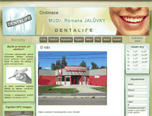 Tablet Screenshot of dentalife.cz